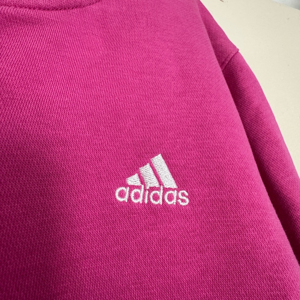 Adidas Women's Pink Zip-Up Hoodie - Picture 3 of 8